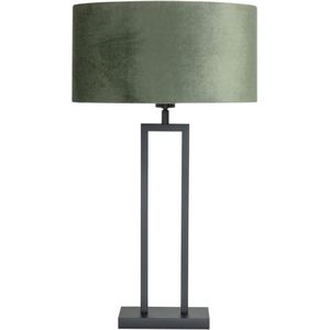 LED Tafellamp poot vierkant | Zwart | Siena | 70cm | Excl. Lampenkap