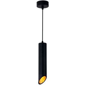 Zwarte Hanglamp langwerpig - 30cm | GU10 fitting | Goud