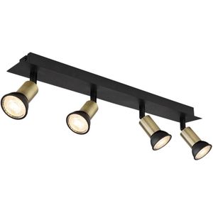 Opbouwspots DREW 4-lichts GU10 50cm Goud