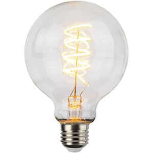 LED Filament Globe lamp spiraal | 80mm | 4 Watt | Dimbaar | 2400K - Extra warm