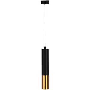 Langwerpige hanglamp 29CM | Zwart met Goud | GU10 fitting | 1M kabel