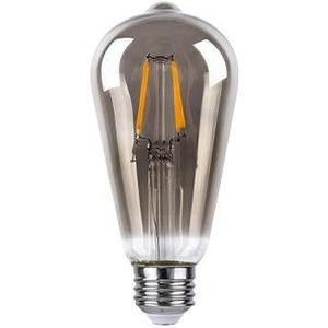 LED Smoked Filament lamp | 6W | ST64 | 3-step Dimbaar | E27 | 2700K - Warm wit