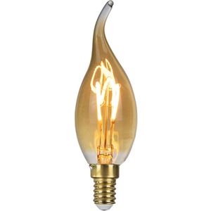 LED Spiraal kaarslamp tip | amber | 2W | dimbaar | E14 | 2400K - Extra warm