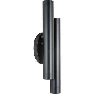 LED Wandlamp spot Trend | Zwart | Dubbel | GU10 mini | 28cm | Excl. Lichtbron