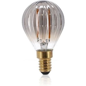 LED  Filament Peer Lamp | Smoked | E14 | P45 | 2W | 2000K - Extra warm wit | 140 Lumen | Dimbaar