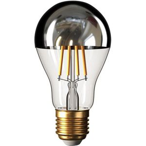 LED kopspiegel Filament lamp 6W | A60 | Dimbaar | Zilver | 2700K - Warm wit