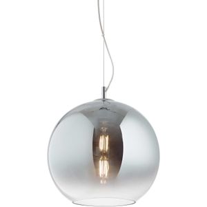 IDEAL LUX | Glazen hanglamp 30cm | E27 fitting | Fade chrome