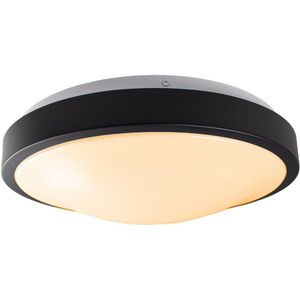 LED Plafondlamp | 2 x E27 fitting | Dimbaar | Rond | Zwart
