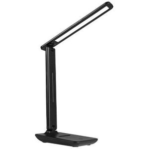 LED Moderne Bureaulamp | 5 Watt | Draadloos opladen | Dimbaar | 3000K-6500K | Zwart