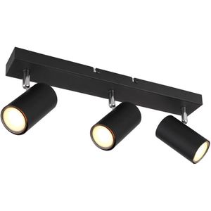Opbouwspots ROBBY 3-lichts GU10 41cm Zwart