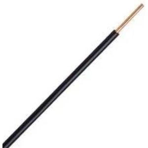 H07V-U | VD draad | 1 x 1,5mm2 aders | Zwart | 100M