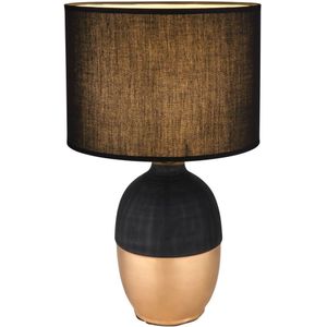 Tafellamp VALENTINO Zwart E14 Keramiek ø25.0cm H:43.0cm