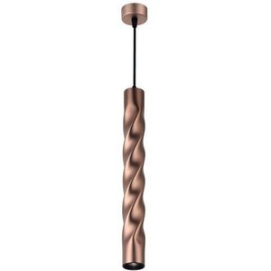 Moderne hanglamp met krul | 30 cm | Koffie Goud | GU10 fitting