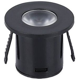 LED Mini inbouwspot | Ø35mm | 1 W | IP20 | Niet dimbaar | Zwart | 3000K warm wit