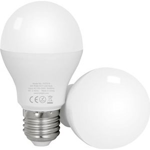 LED lamp E27 6W dimbaar RGB + CCT