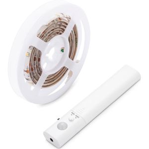 LED Strip op batterij met sensor | 100 CM | 3,4W | 3000K | Warm wit
