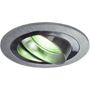Smart Tuya Inbouwspot Zilver 5W | Rond | 80 mm | 2700-6500K en full-colour