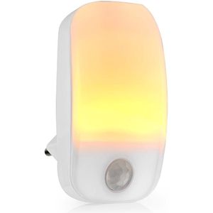 Nachtlampje | Met stekker | Dag/nacht en bewegingssensor | 0,55W | Warm wit