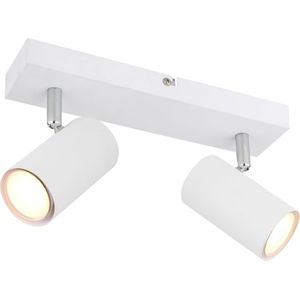 Opbouwspots ROBBY 2-lichts GU10 41cm Wit