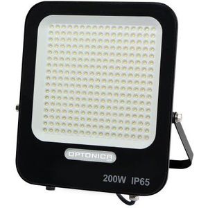 LED Bouwlamp - Floodlight | Basic serie | 200 Watt | Zwart | 6000K - Daglicht wit (860)