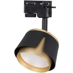 LED 1-fase railspot rond | Tulip | GX53 fitting | Zwart / Goud