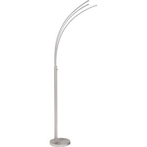 Vloerlamp LED Arch 185cm Nickel 2700K  21 Watt