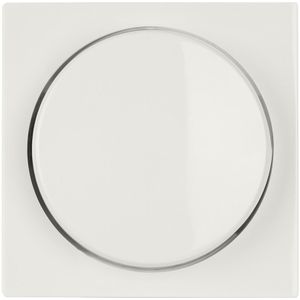 ION | Centraal plaat dimmerknop enkelvoudig | Aplin wit | V1 / J1 series