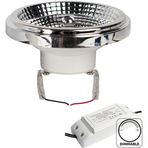 LED Spot AR111 G53 12 watt | 45° | Dimbaar | 4000K - Naturel wit (840)