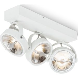 LED Opbouw spot | Drie Dubbel | Dimbaar | Wit - Incl. LED - Dim to Warm