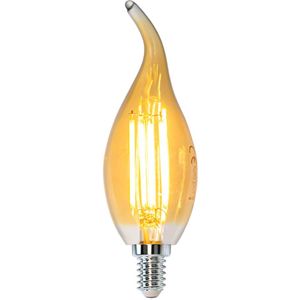 LED Filament kaarslamp met tip 4W Amber | Dimbaar | E14 | 2700K - Warm wit