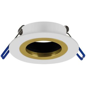 LED Spot Armatuur | Ø70mm | Rond | Wit / Goud