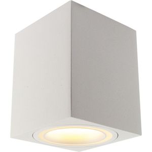 Opbouw spot armatuur wit | 80x100mm | vierkant | GU10 fitting