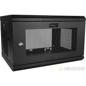 StarTech.com RK616WALM Wall mounted rack 6U 90kg Zwart rack