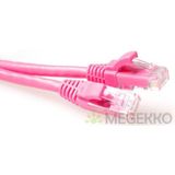 ACT Roze 10 meter U/UTP CAT6A patchkabel snagless met RJ45 connectoren