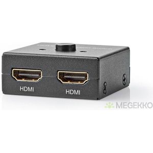 HDMI-Splitter/Switch in Eén | 2x HDMI-Uitgang - 1x HDMI-Ingang | 2x HDMI-Ingang - 1x HD