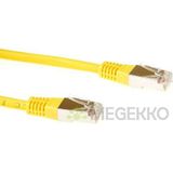 ACT Gele 5 meter LSZH SFTP CAT6 patchkabel met RJ45 connectoren