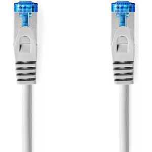 CAT6a netwerkkabel | S/FTP | RJ45 Male | RJ45 Male | 20.0 m | Snagless | Rond | LSZH | Grijs | Label