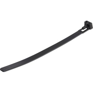 StarTech.com CBMZTRB6BK kabelbinder Losmaakbare kabelbinder Nylon, Kunststof Zwart 100 stuk(s)