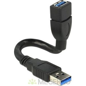 Delock 83713 Kabel USB 3.0 Type-A male > USB 3.0 Type-A female VormKabel 0,15 m