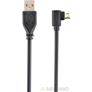 Gembird CCB-USB2-AMmDM90-6 USB-kabel 1,8 m USB 2.0 USB A Micro-USB B Zwart