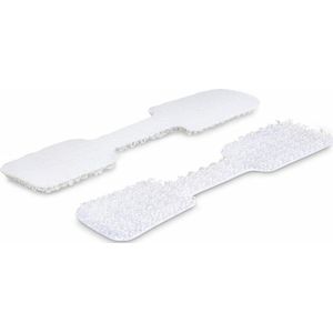 StarTech.com 9cm Kabel Labels, 100 Pack, Wit, Klittenband Kabel Tag, Beschrijfbare Kabellabels voor