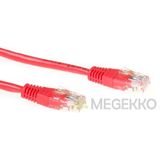 ACT Rode 10 meter U/UTP CAT5E patchkabel met RJ45 connectoren