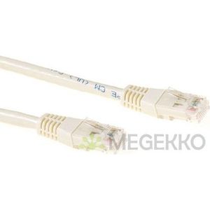 ACT Ivoor 10 meter U/UTP CAT6A patchkabels met RJ45 connectoren