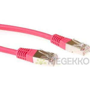 ACT Rode 5 meter LSZH SFTP CAT6 patchkabel met RJ45 connectoren
