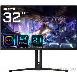 Gigabyte AORUS FO32U2P 32 4K Ultra HD 240Hz OLED Gaming Monitor