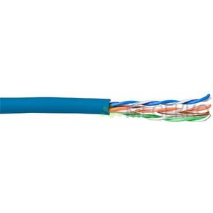 ACT CAT5E U/UTP soepel patch blauw 100 m