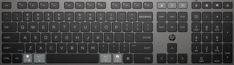 HP 725 Multi-Device Rechargeable Wireless Keyboard