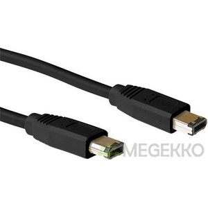 ACT Firewire IEEE1394 aansluitkabel 6-pin male - 6-pin male 1,80 m