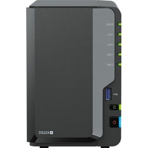 Synology DiskStation DS224+ NAS Desktop Intel® Celeron® J4125 2 GB DDR4 24 TB HDD DiskStation Manage