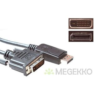 ACT Verloopkabel DisplayPort male naar DVI male 1.80 m